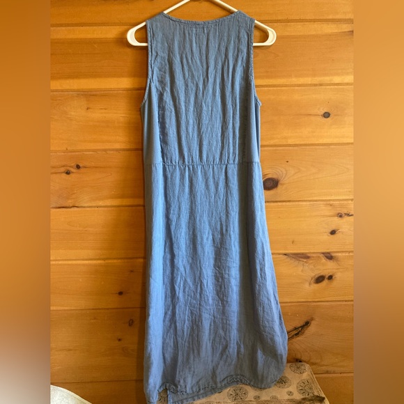 FLAX Blue dress • size P (XS size 4-6) • long, sleeveless • new never worn 😍 - Picture 10 of 11